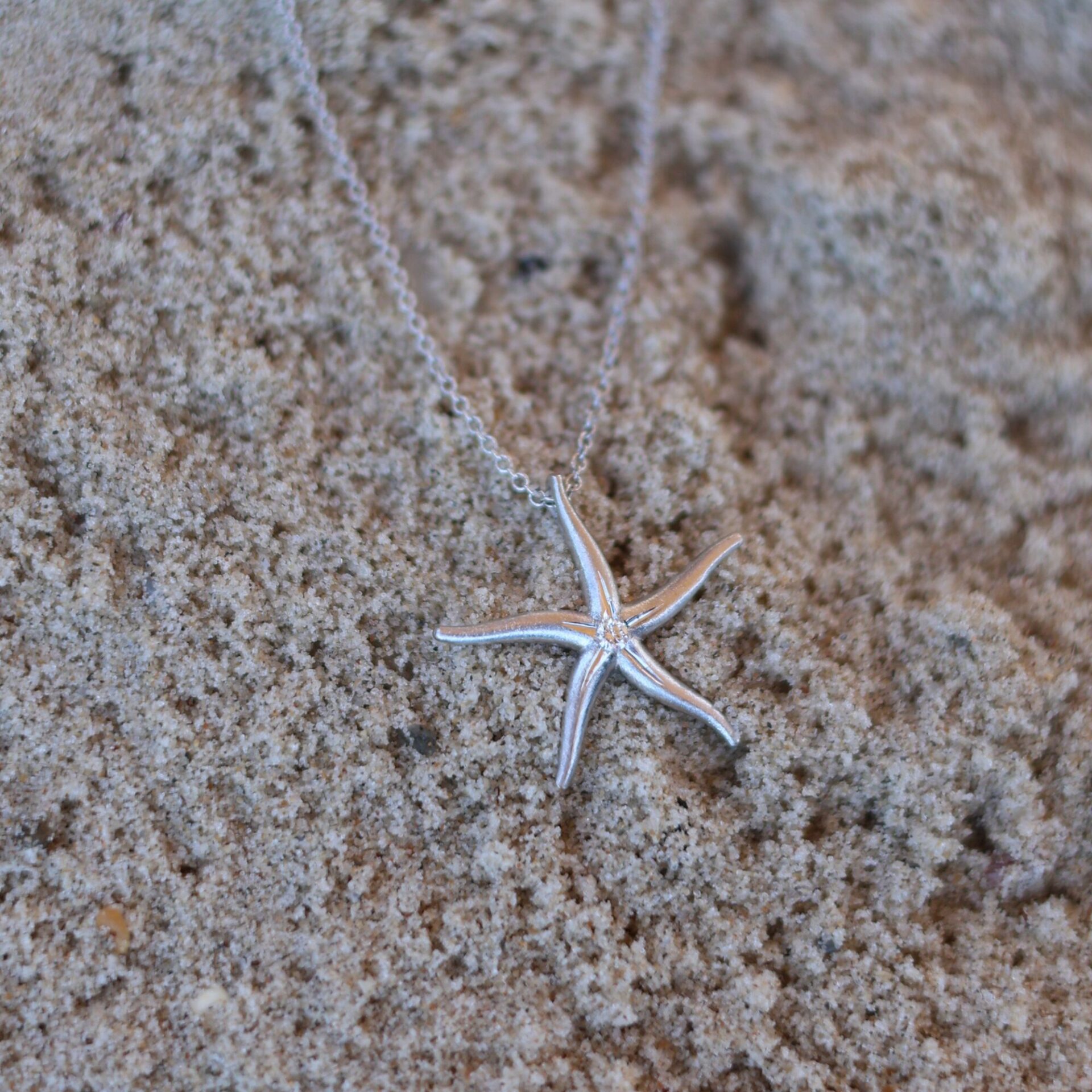 最終価格　早い者勝ち　格安！！アイファニー　ダイヤモンドスター　星　18k 18K White Gold Starfish Necklace with Diamond – Sea Collection