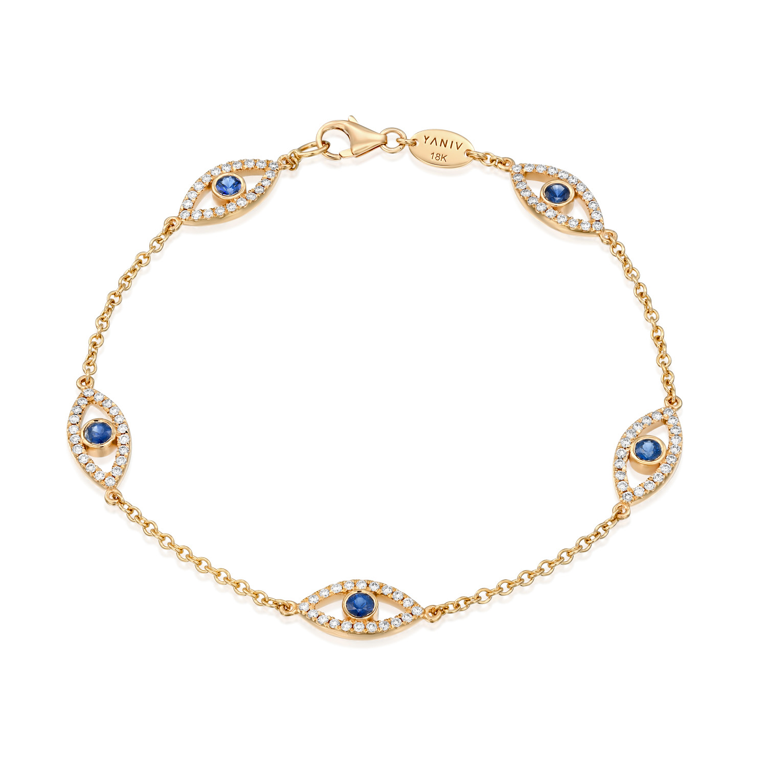 Evil eye bracelet - 18K Rose Gold