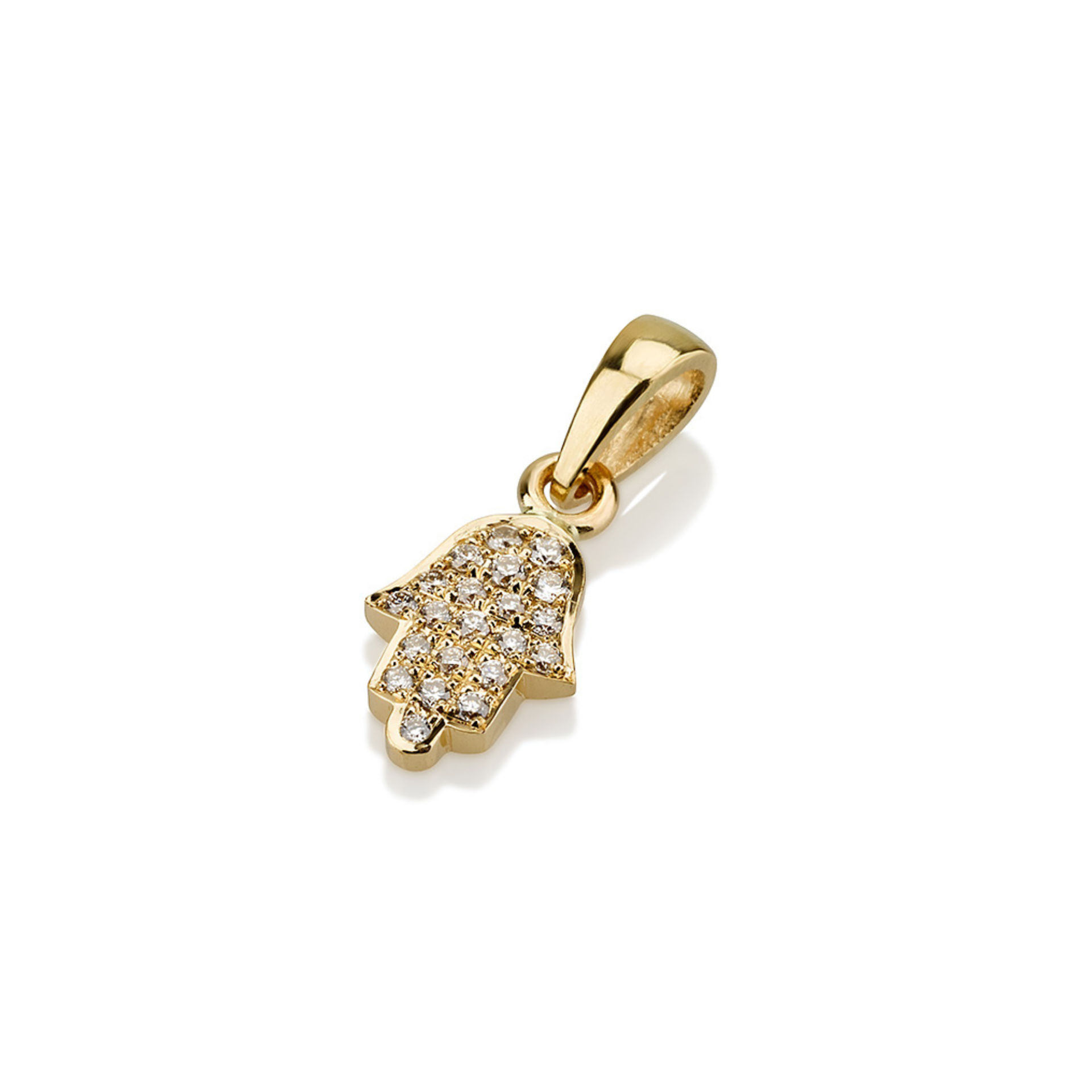 Minimalistic hamsa pendant
